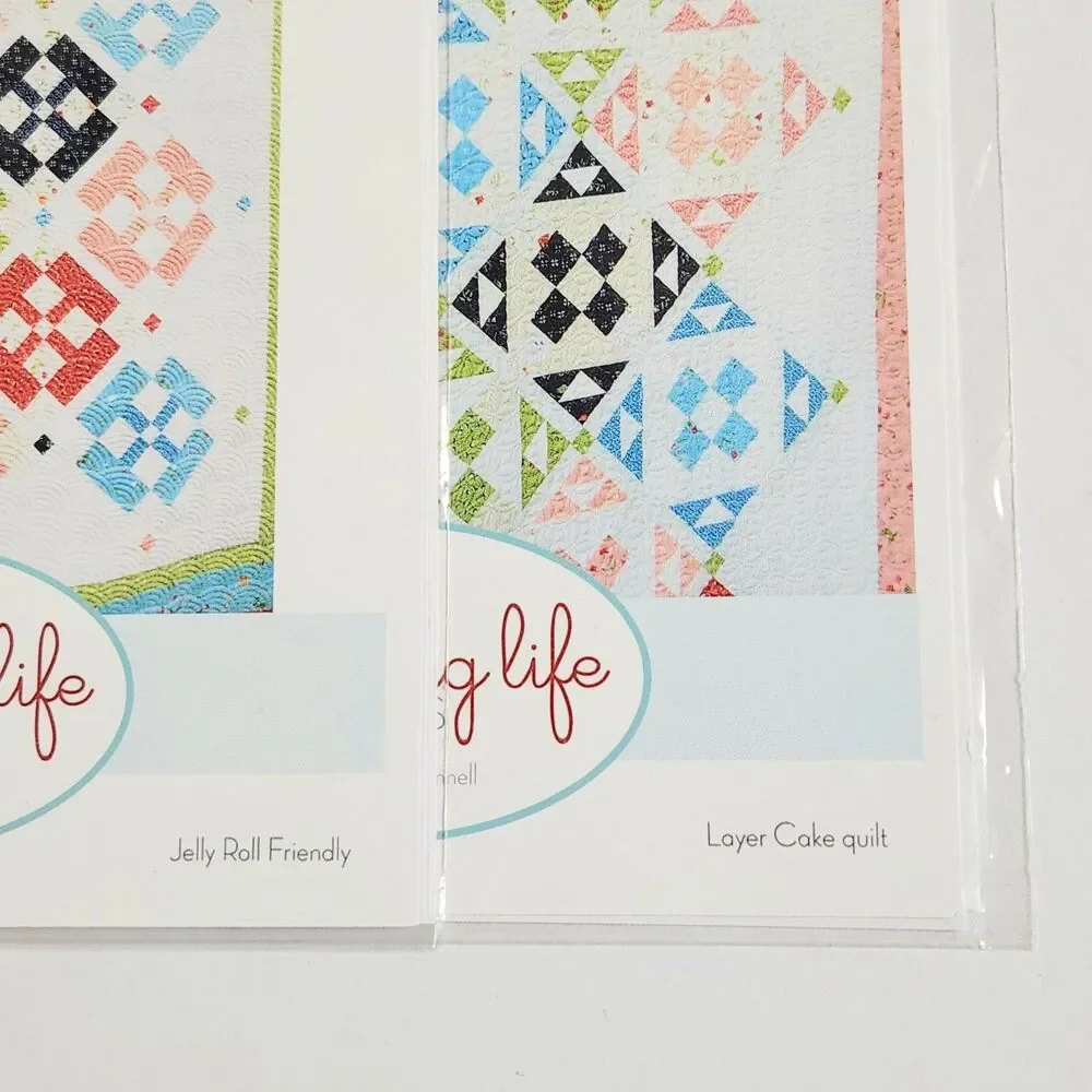 A Quilting Life Designs Paper Quilt Patterns by Sherri McConnell Lot of 2